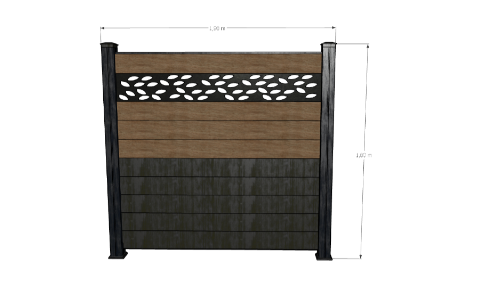 Cerco WPC premium coextruído